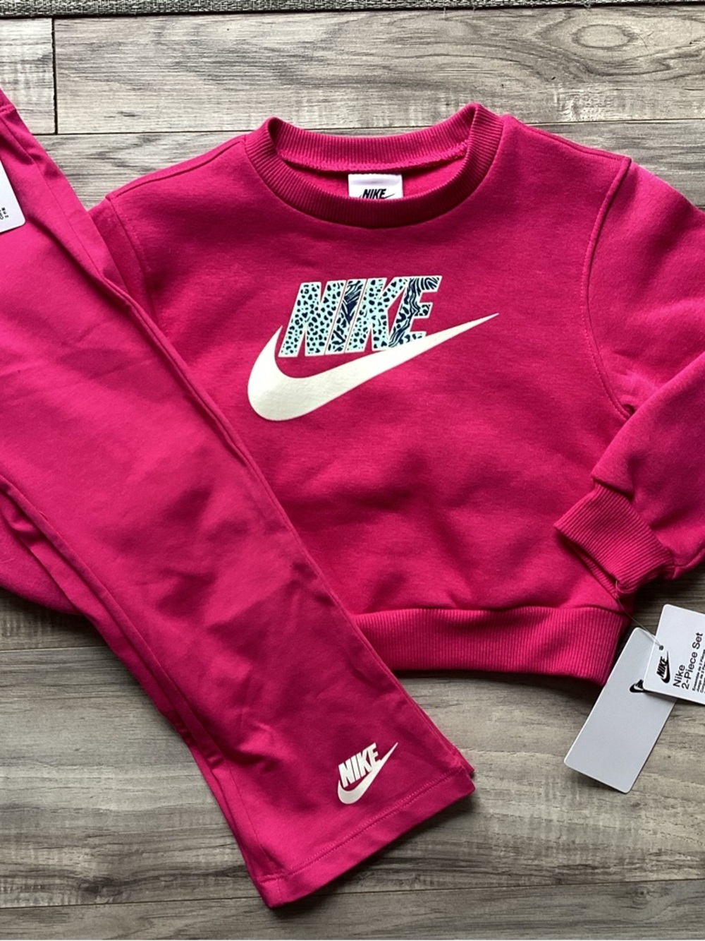 Nike toddler girl crewneck & flare Legging Set size 3T(NWT) ~NO OFFERS~